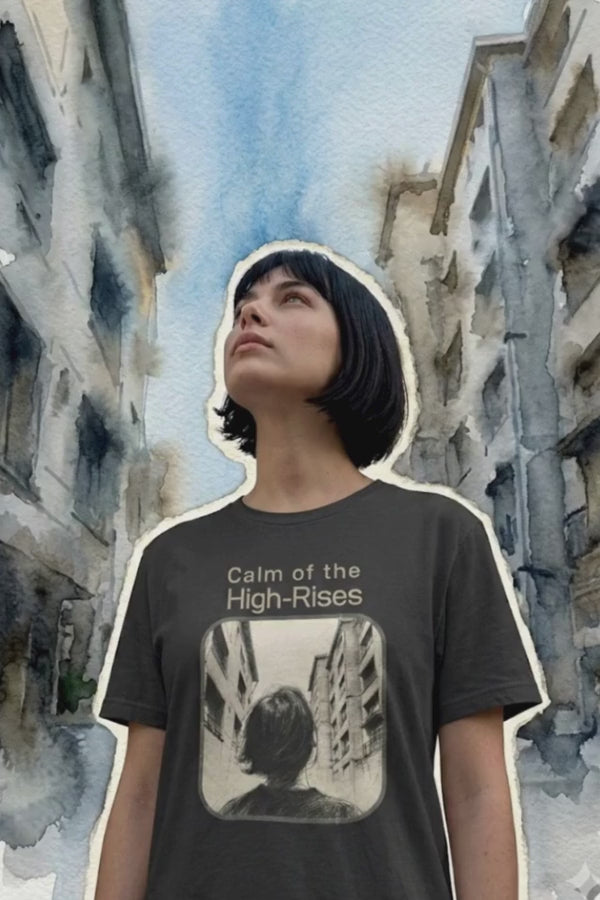calm of the high-rises personalized qr code t-shirt product video